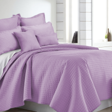 7 Piece Premium Hotel Collection Comforter Set King Lavender