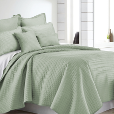 7 Piece Premium Hotel Collection Comforter Set K Sage Green