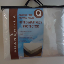 Fitted Poly Cotton Mattress Protector - Queen