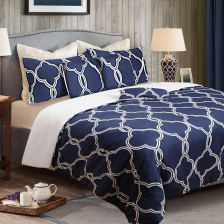 Shangri-La Linen 6 Piece Printed Comforter Set Single-Blue